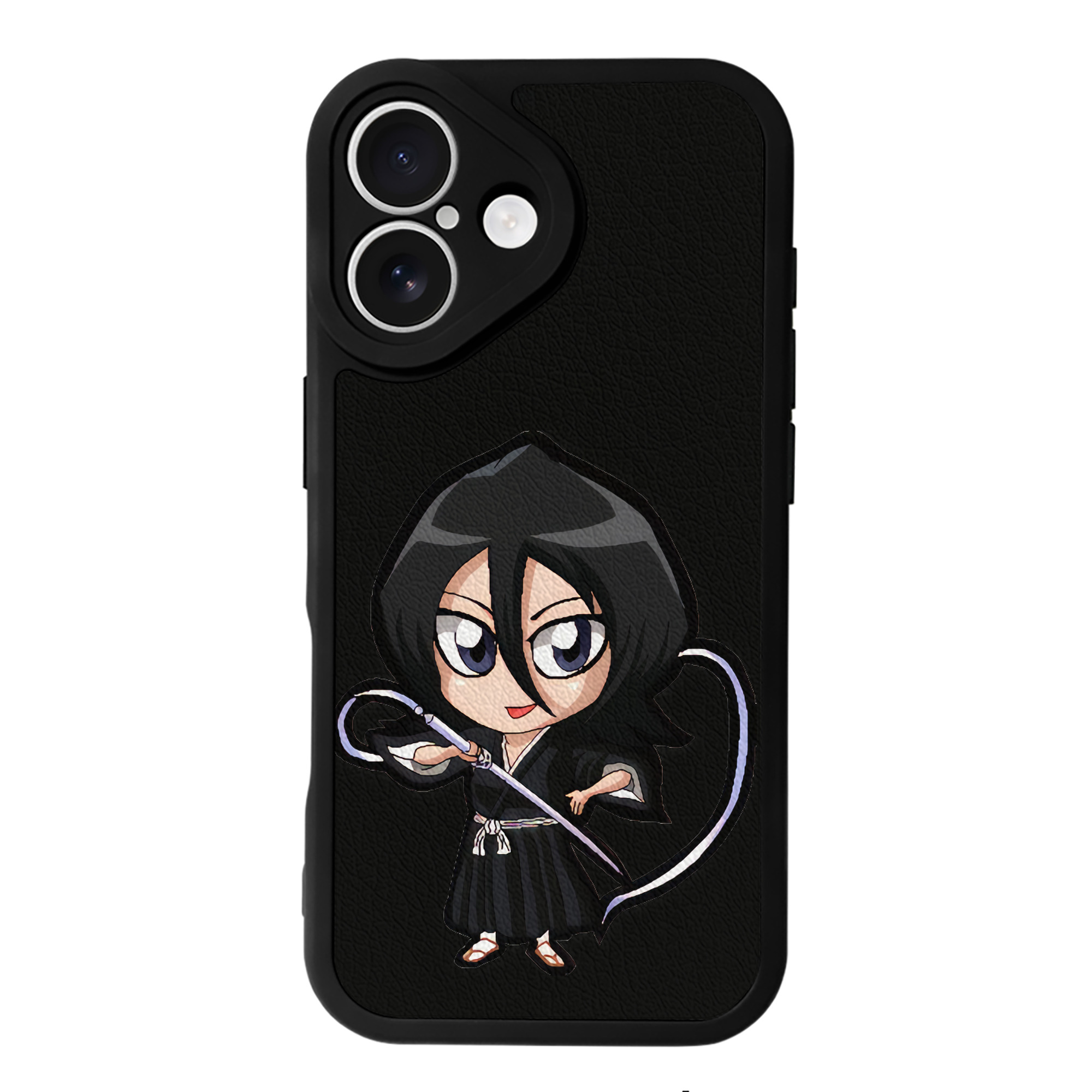 （画像用） ブリーチ 朽木ルキア BLEACH Kuchiki Rukia 【iPhone 16シリーズ対応】シリコンスマホケース（レザー調） 材質：シリコン